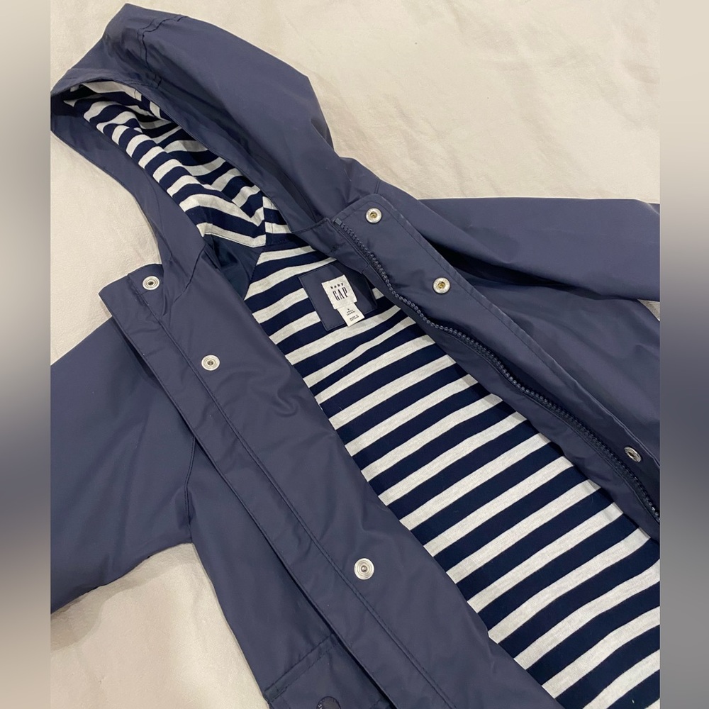 baby GAP Navy Fisherman-Style Raincoat